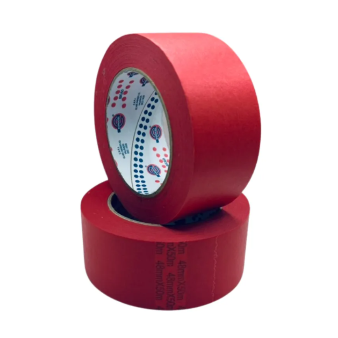 FITA CREPE  EUROCEL VERMELHA AUTOMOTIVA - Imagem 3