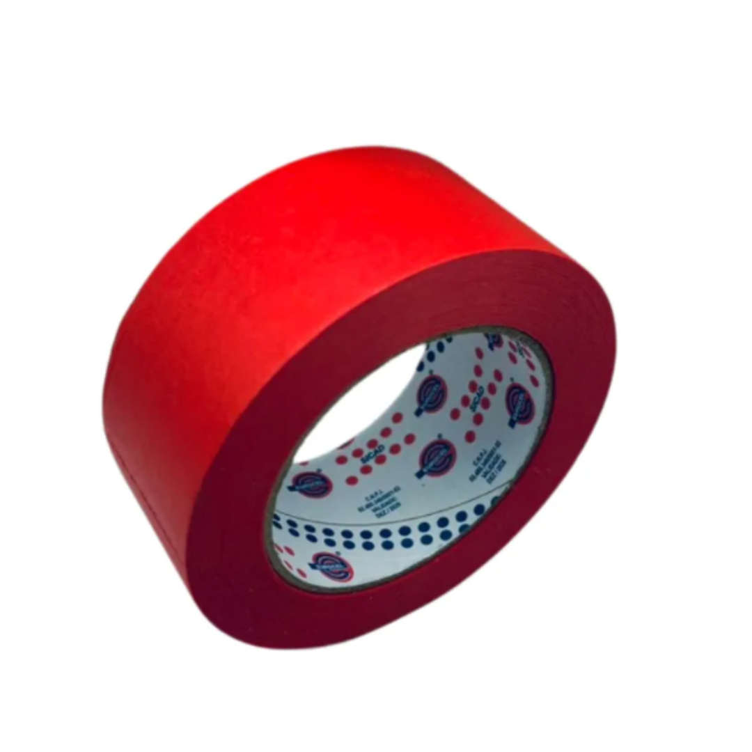 FITA CREPE  EUROCEL VERMELHA AUTOMOTIVA - Imagem 4