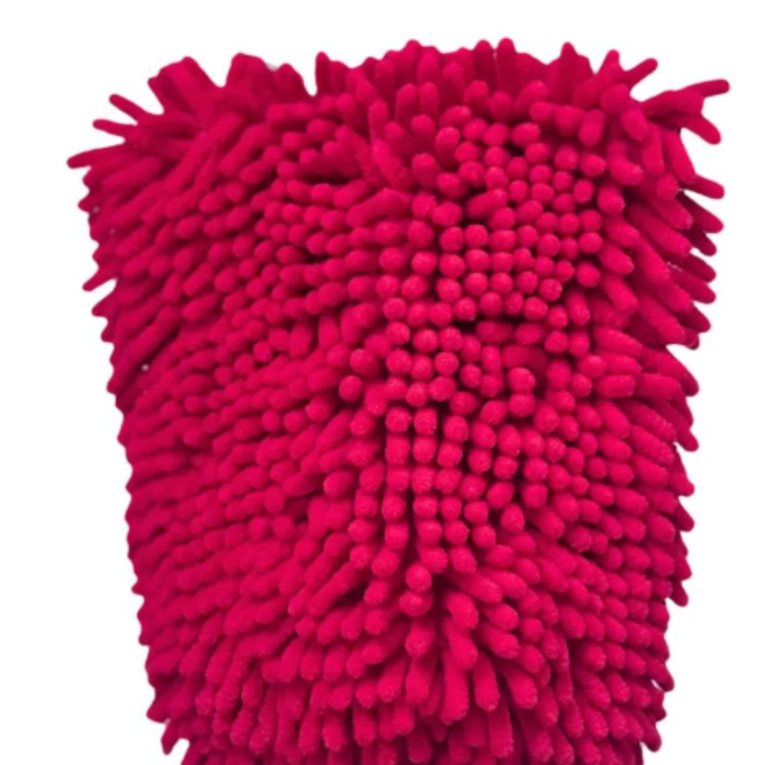 LUVA DE MICROFIBRA LAVAGEM VERMELHA LINCOLN - Imagem 4