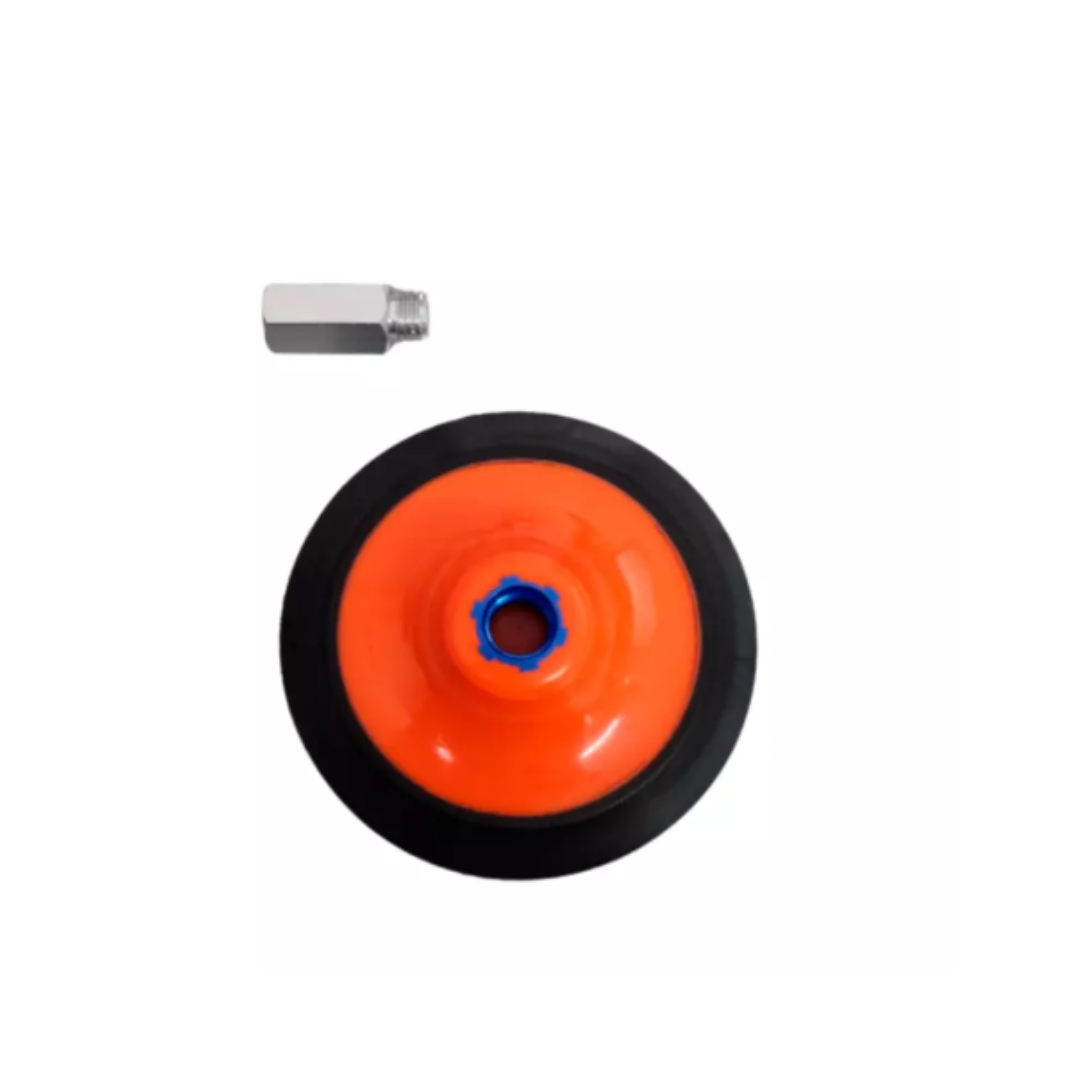 Adaptador M14 para 5/8 + Suporte Prato 5 Polegadas Kers para Politriz Rotativa