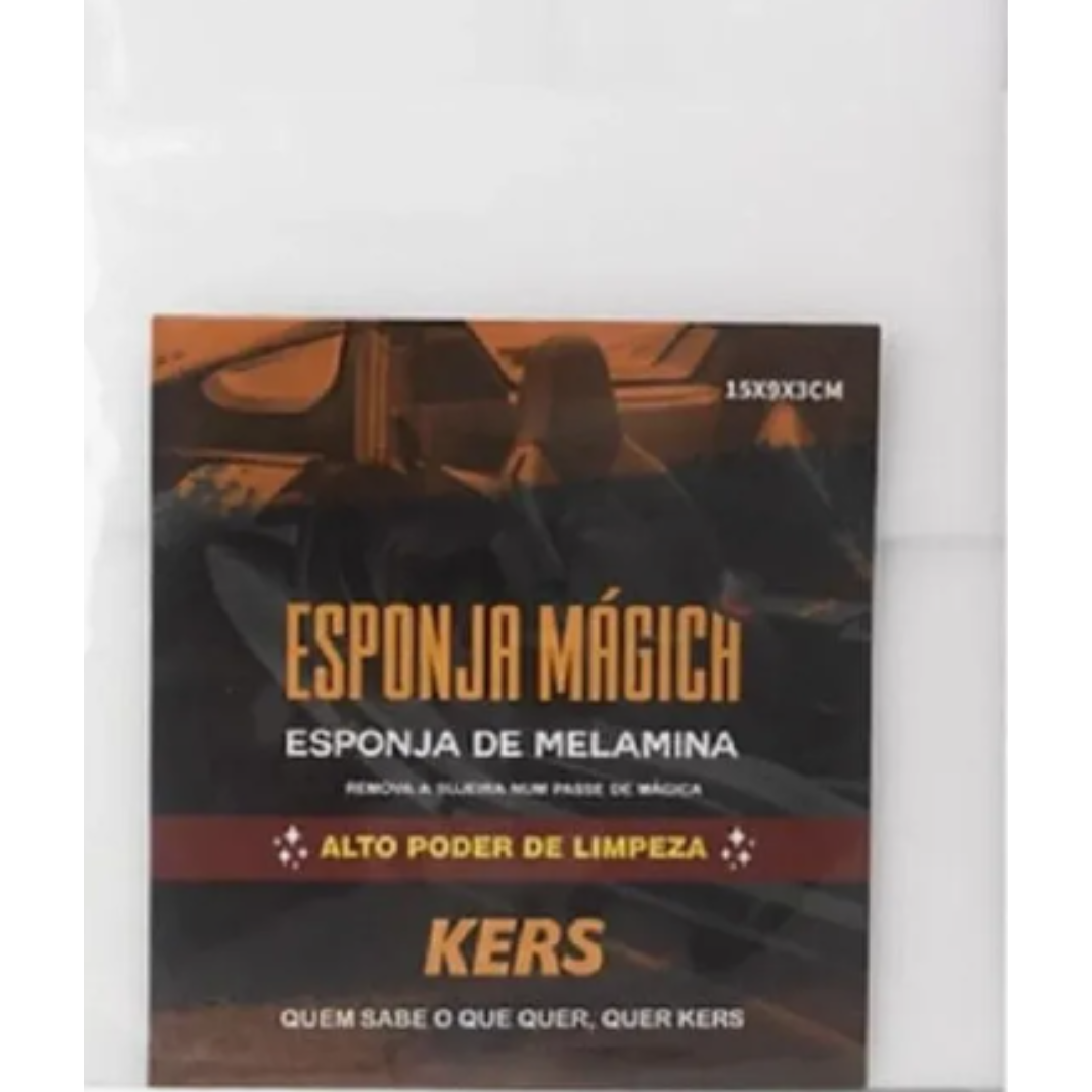 ESPONJA MAGICA DE MELAMINA 15X9X3CM 2PCS KERS - Imagem 4