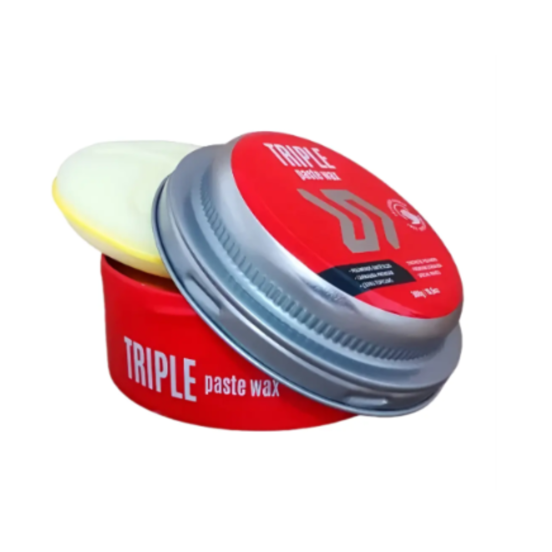 Cera Triple Wax Paste 100g Autoamerica com Carnaúba e Polímeros Sintéticos - Imagem 2