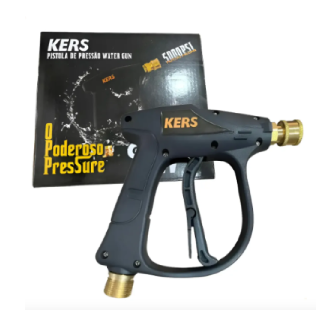 Pistola Short Gun Water Gun 5000 PSI para Lavadora Alta Pressão Kers