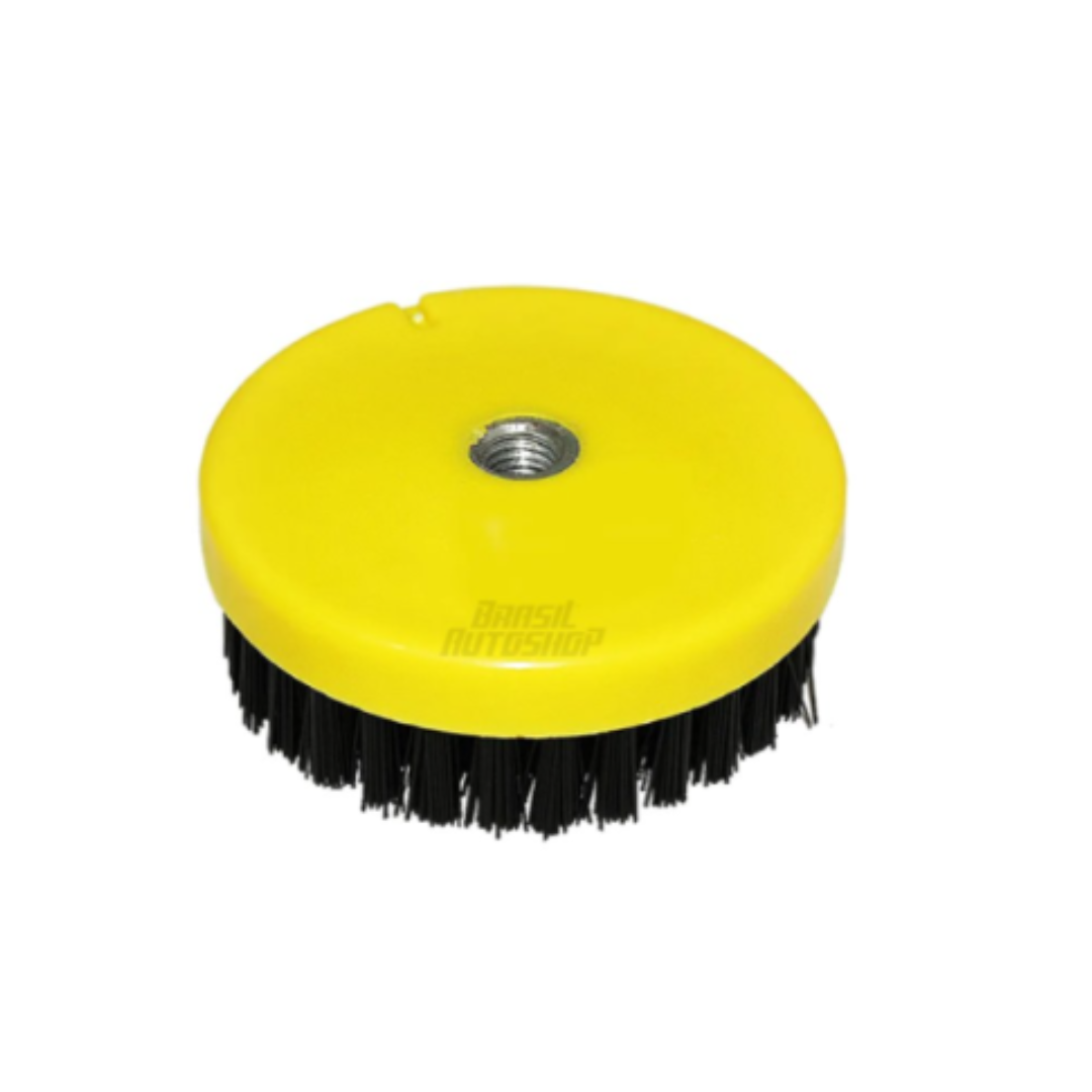 Escova Drill Agressiva Preta M14 4" Rotta para Politriz