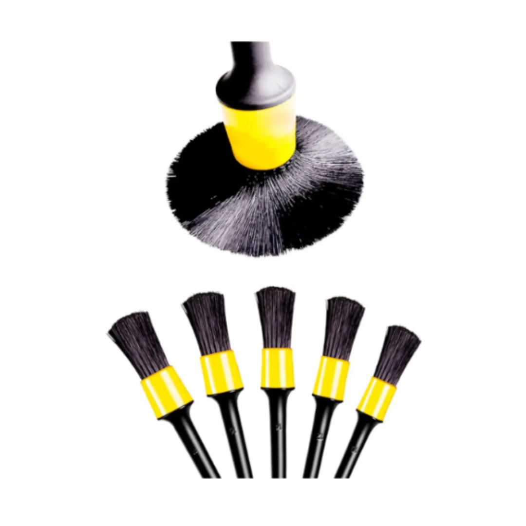 Kit 5 Pincéis para Limpeza Interna Automotiva Rotta 100652 - Imagem 2