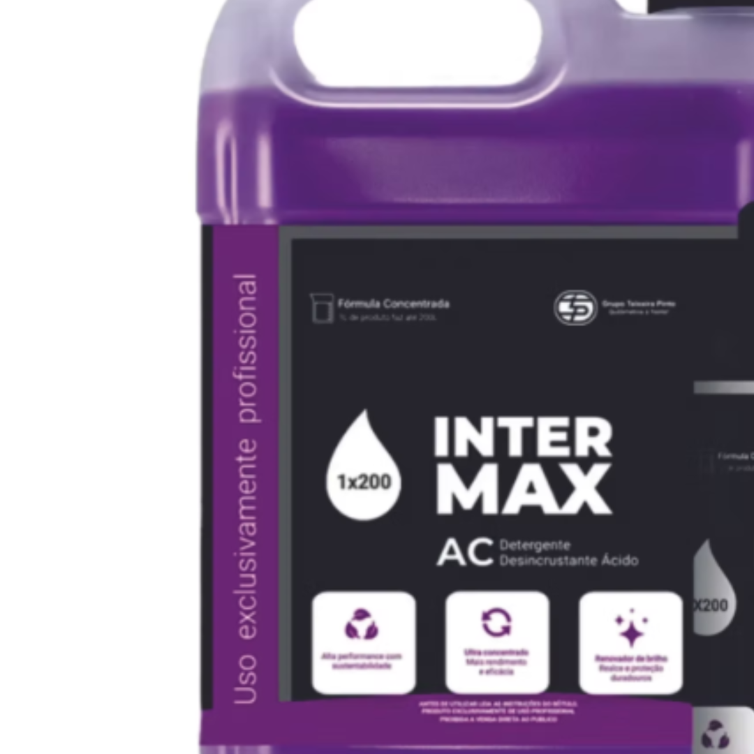 Intermax A/C 1x200 5L Teixeira Pinto Limpeza Ácida Profissional - Imagem 3