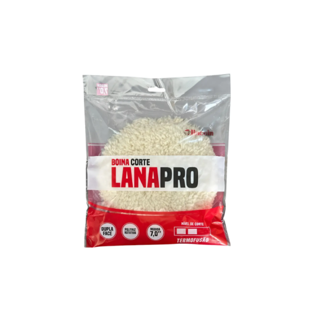 Boina Dupla Face de Lã Branca 7" Lincoln Corte Rápido Profissional - Imagem 3