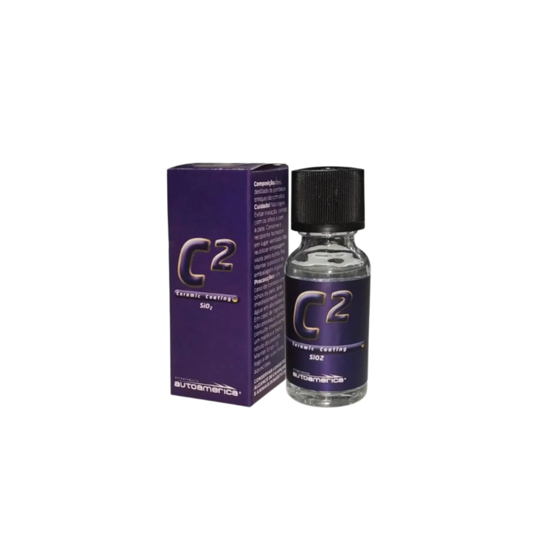Vitrificador C2 Ceramic Coating 7H 20ml AutoAmerica - Imagem 2