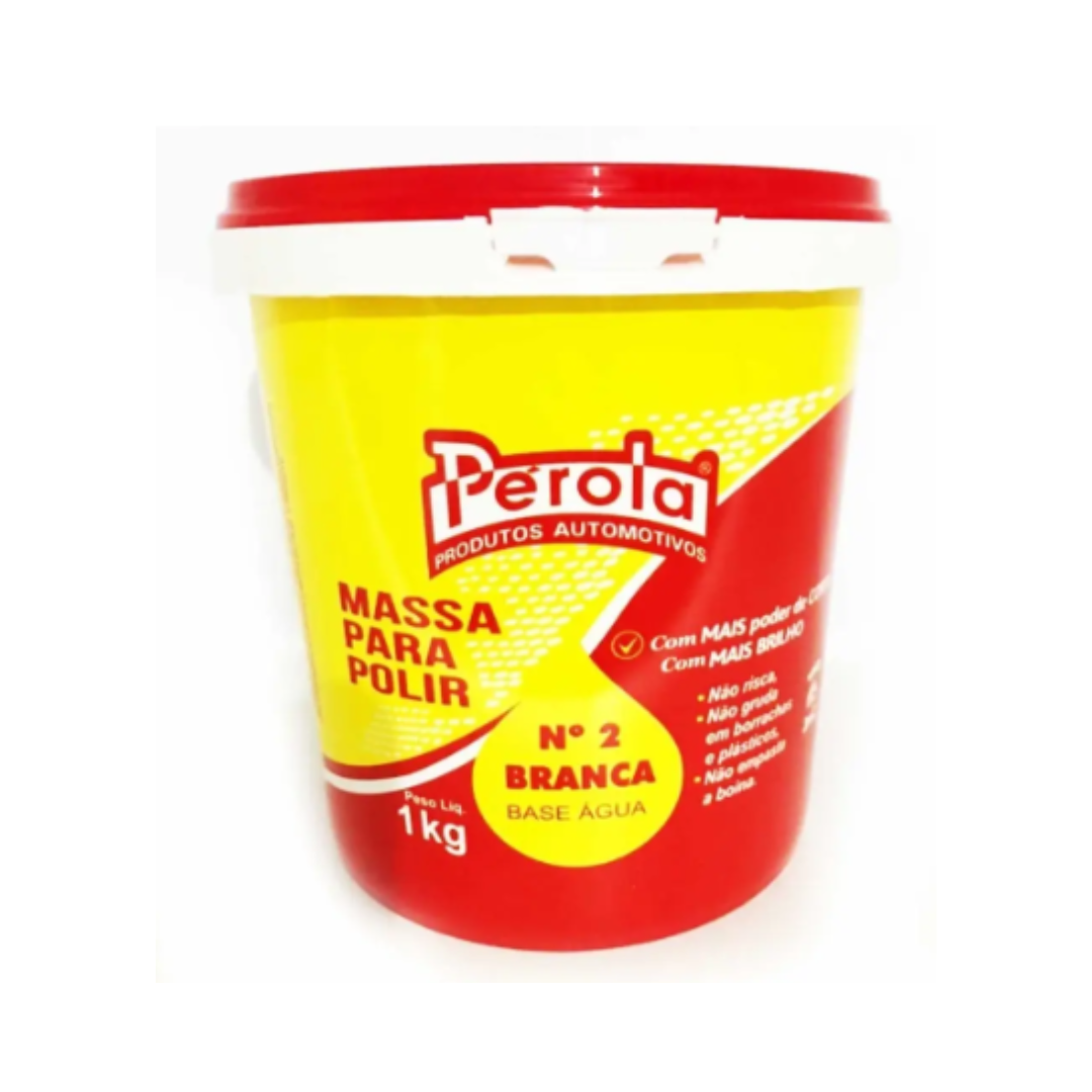 MASSA DE POLIR BASE AGUA 2 PEROLA - 1 KG PEROLA (cópia)