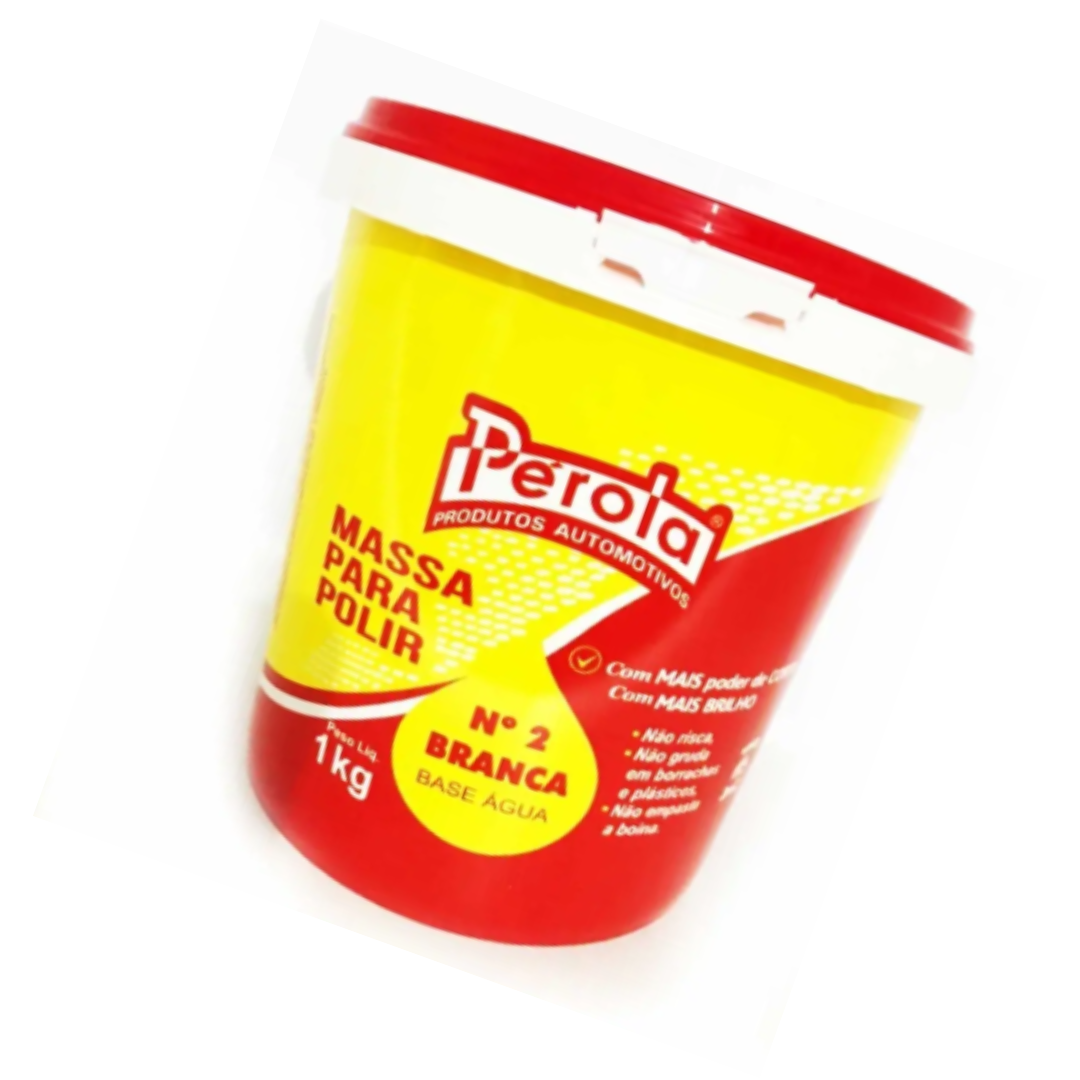 MASSA DE POLIR BASE AGUA 2 PEROLA - 1 KG PEROLA (cópia) - Imagem 2